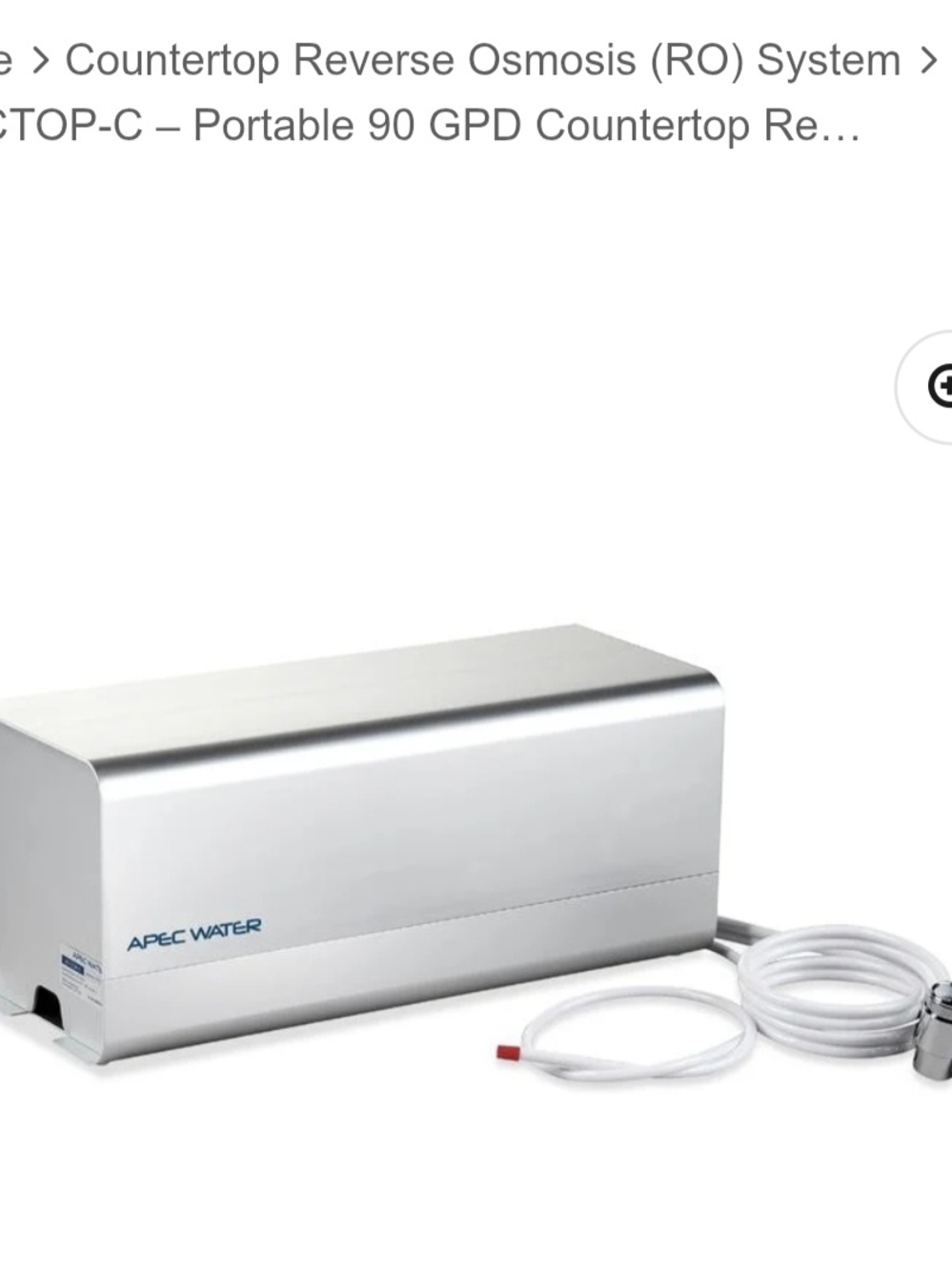 APEC Water Countertop Reverse Osmosis System - Silver